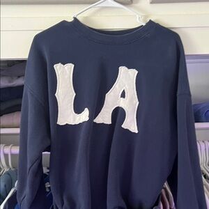 PacSun Dark Blue LA Crewneck Sweater
